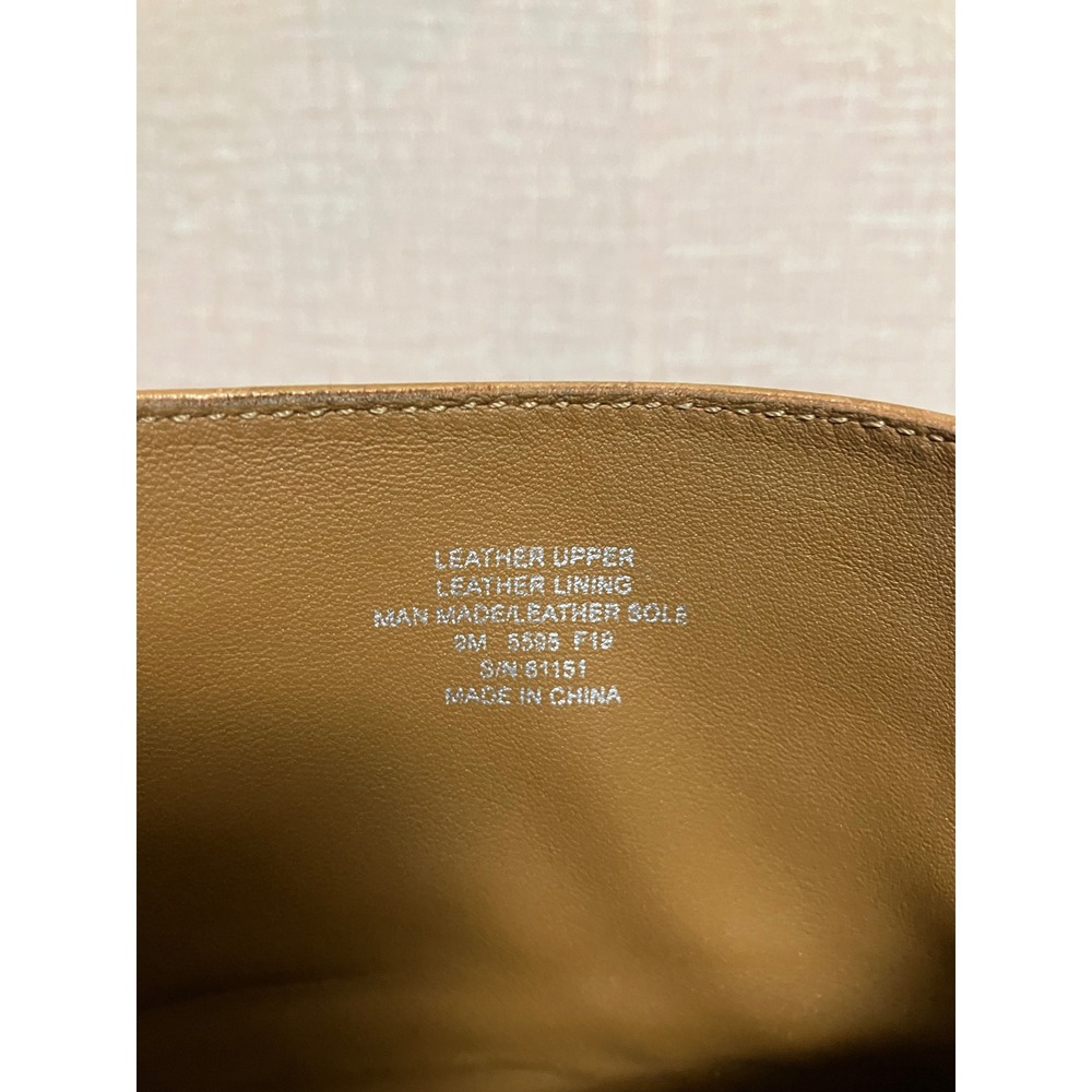 Tory Burch Miller Ankle Boots Women 9M Tan Excellent Leather Gold Logo Block - Picture 13 of 14